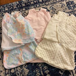 Halo Fleece Swaddle bundle of 3 (birth-3 mo)